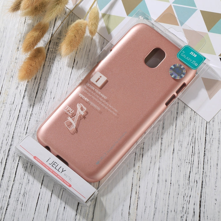 GOOSPERY I JELLY METAL Series for Galaxy J5 (2017) ( EU Version) Full Coverage TPU Protective Back Cover Case