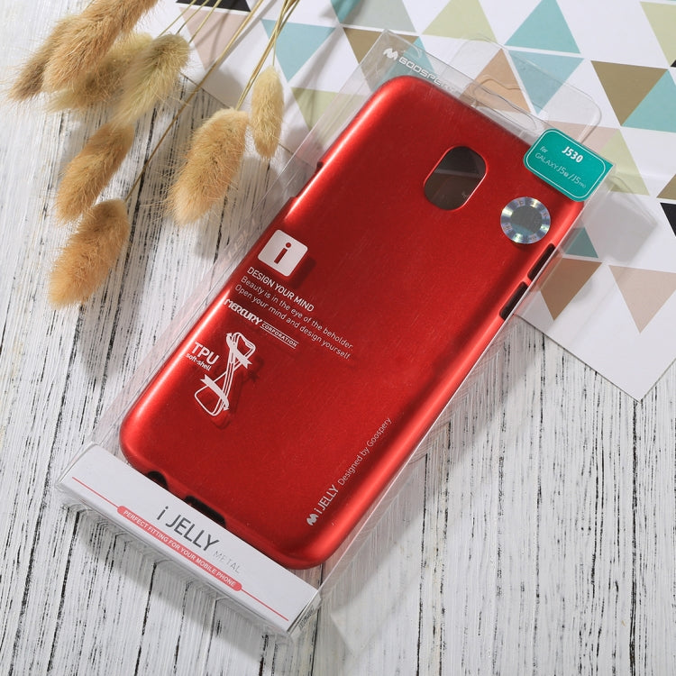 GOOSPERY I JELLY METAL Series for Galaxy J5 (2017) ( EU Version) Full Coverage TPU Protective Back Cover Case