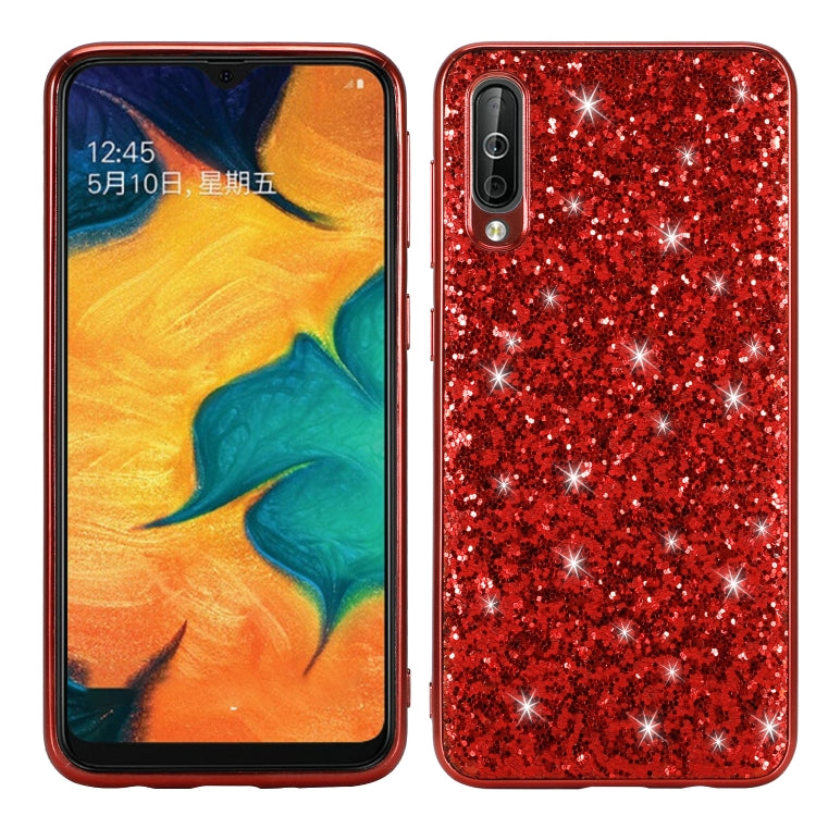 Glittery Powder Shockproof TPU Case for Galaxy A70