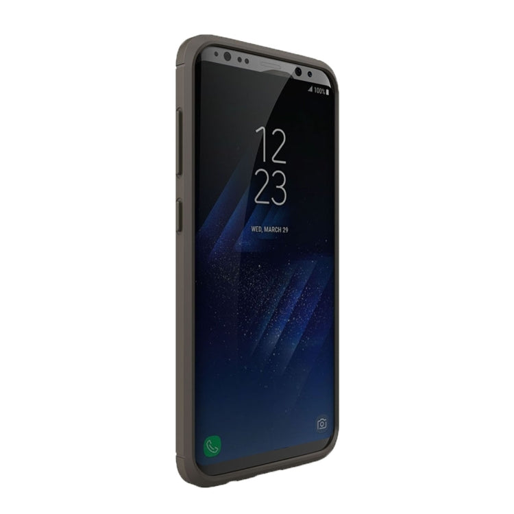 For Galaxy S8 Brushed Carbon Fiber Texture Shockproof TPU Protective Cover Case