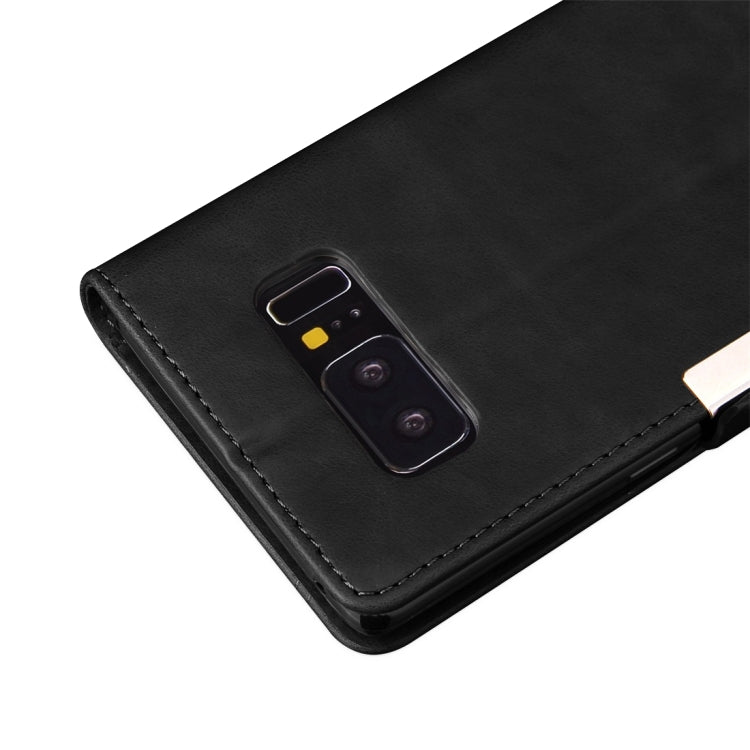 For Galaxy Note 8 Retro Crazy Horse Texture Casual Style with Absorption Horizontal Flip Leather Case with Holder & Card Slots & Wallet
