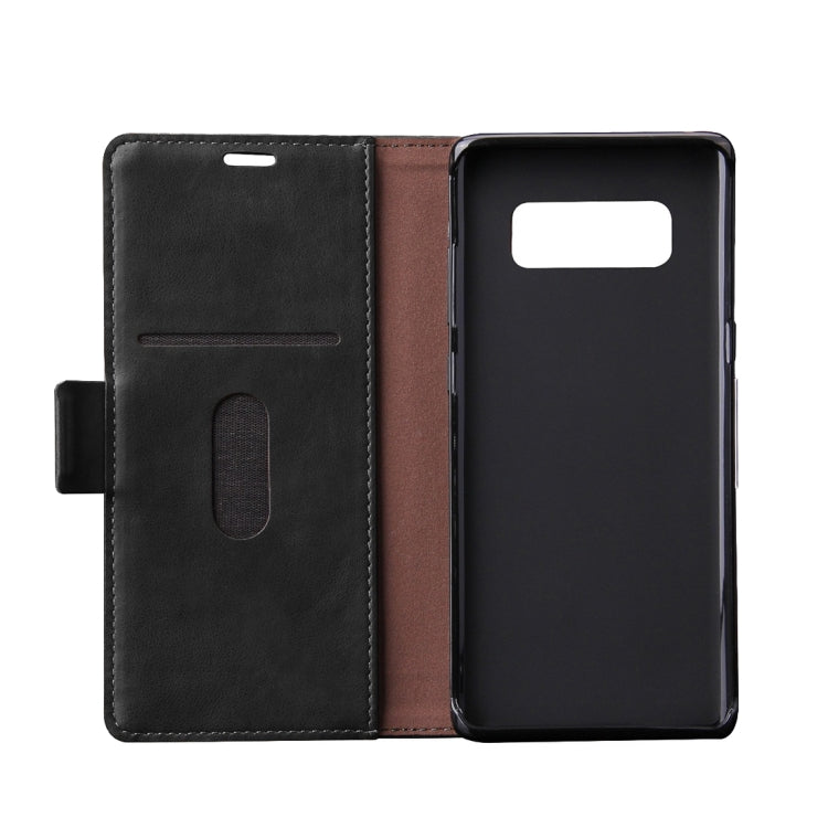 For Galaxy Note 8 Retro Crazy Horse Texture Casual Style with Absorption Horizontal Flip Leather Case with Holder & Card Slots & Wallet
