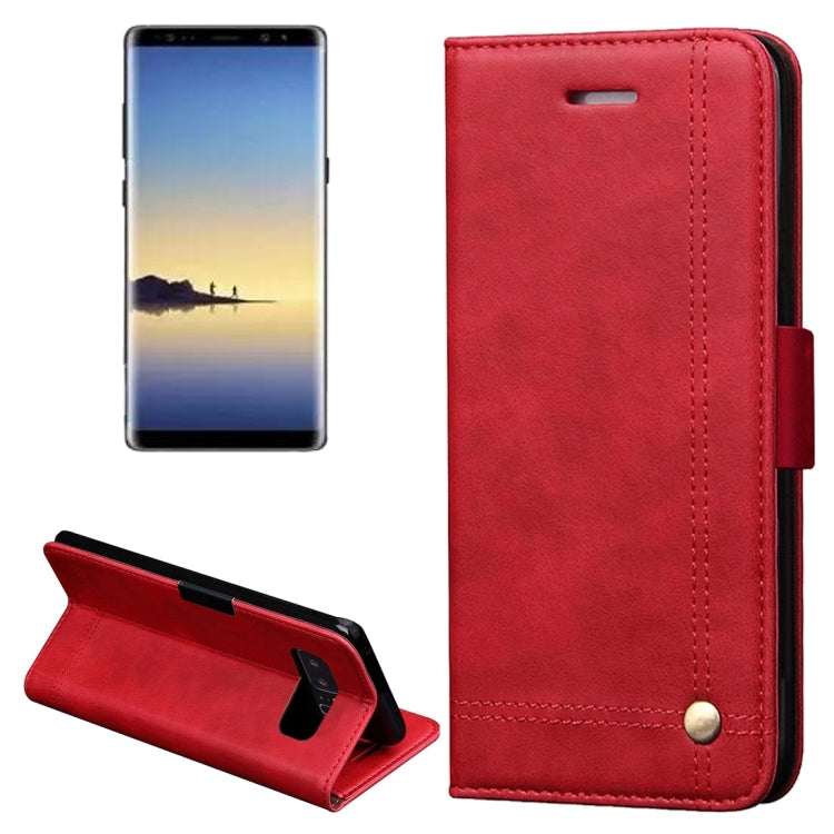 For Galaxy Note 8 Retro Crazy Horse Texture Casual Style with Absorption Horizontal Flip Leather Case with Holder & Card Slots & Wallet