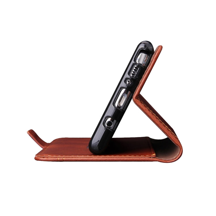 For Galaxy Note 8 Retro Crazy Horse Texture Casual Style with Absorption Horizontal Flip Leather Case with Holder & Card Slots & Wallet