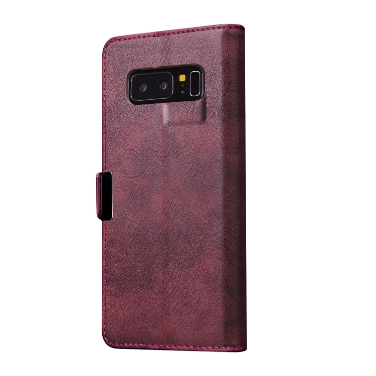 For Galaxy Note 8 Bronze Texture Casual Style with Absorption Horizontal Flip Leather Case with Holder & Card Slots