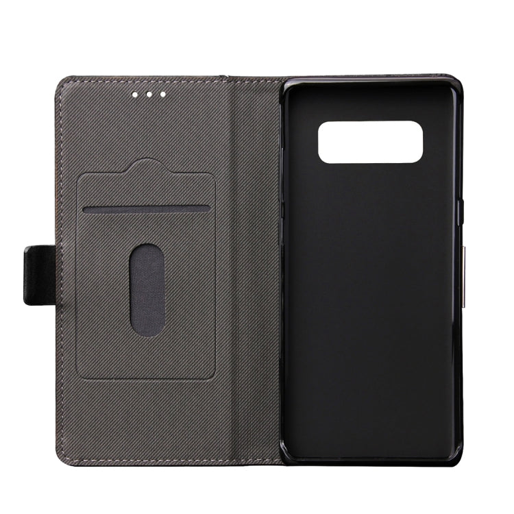 For Galaxy Note 8 Bronze Texture Casual Style with Absorption Horizontal Flip Leather Case with Holder & Card Slots