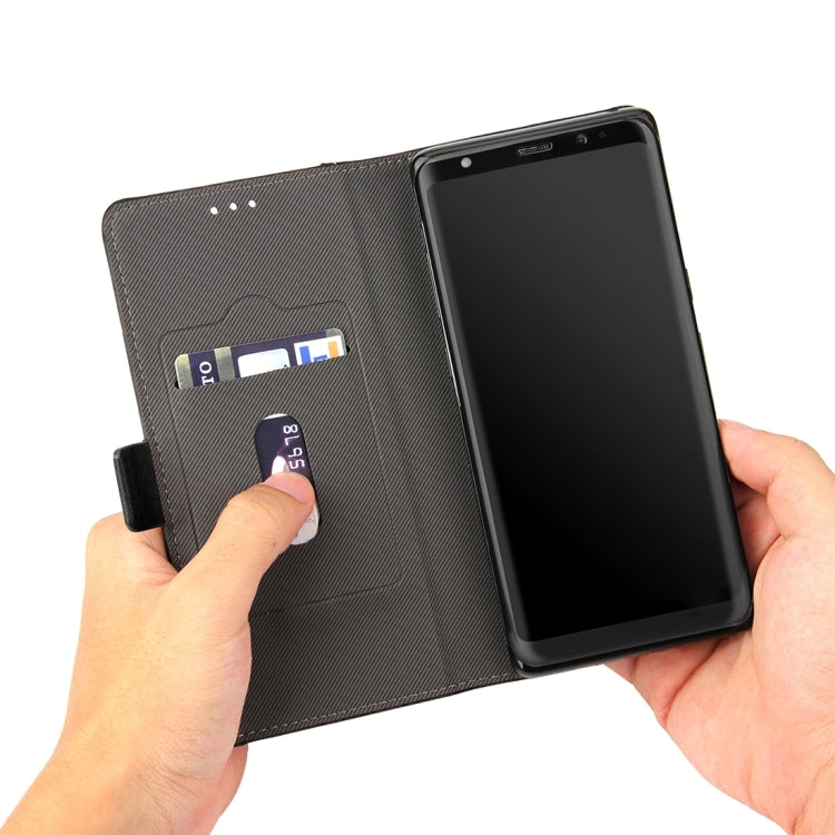 For Galaxy Note 8 Bronze Texture Casual Style with Absorption Horizontal Flip Leather Case with Holder & Card Slots