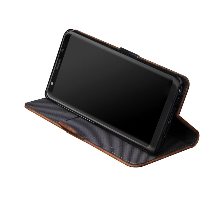 For Galaxy Note 8 Bronze Texture Casual Style with Absorption Horizontal Flip Leather Case with Holder & Card Slots