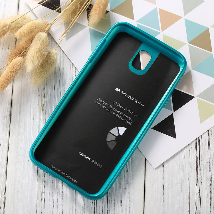 GOOSPERY I JELLY METAL Series for Galaxy J7 (2017) ( EU Version) Full Coverage Metal and Oil Painting Soft TPU Protective Back Cover Case