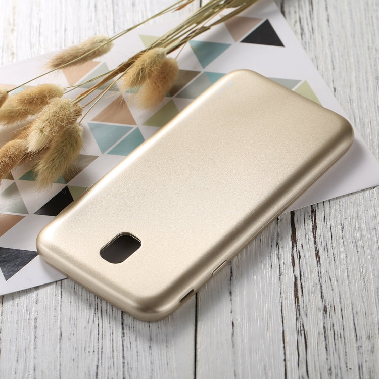 GOOSPERY I JELLY METAL Series for Galaxy J7 (2017) ( EU Version) Full Coverage Metal and Oil Painting Soft TPU Protective Back Cover Case