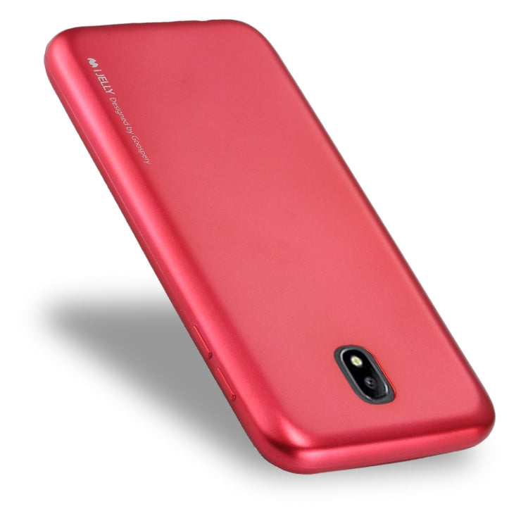 GOOSPERY I JELLY METAL Series for Galaxy J7 (2017) ( EU Version) Full Coverage Metal and Oil Painting Soft TPU Protective Back Cover Case