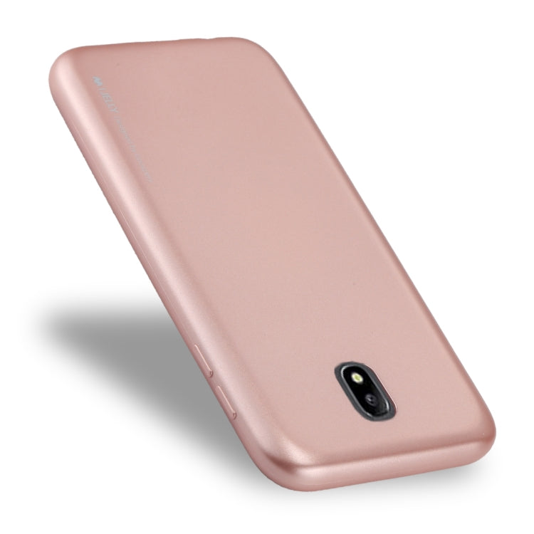 GOOSPERY I JELLY METAL Series for Galaxy J7 (2017) ( EU Version) Full Coverage Metal and Oil Painting Soft TPU Protective Back Cover Case
