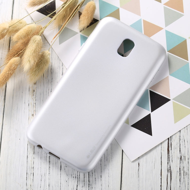 GOOSPERY I JELLY METAL Series for Galaxy J7 (2017) ( EU Version) Full Coverage Metal and Oil Painting Soft TPU Protective Back Cover Case