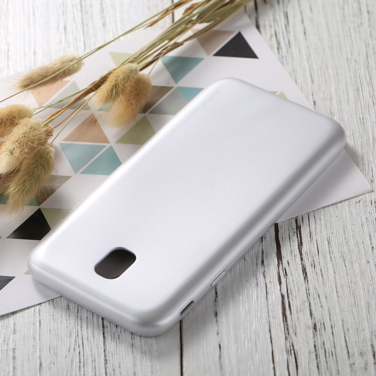 GOOSPERY I JELLY METAL Series for Galaxy J7 (2017) ( EU Version) Full Coverage Metal and Oil Painting Soft TPU Protective Back Cover Case