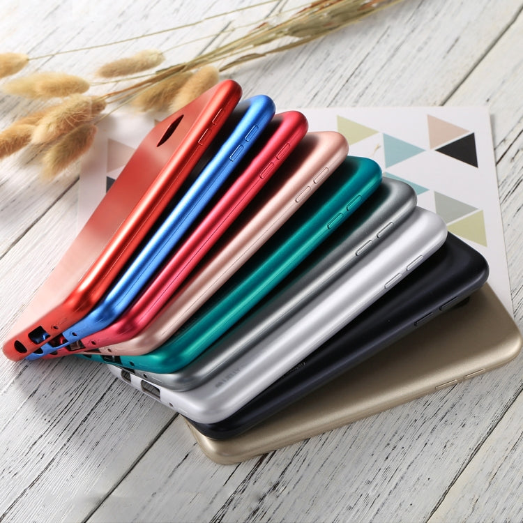 GOOSPERY I JELLY METAL Series for Galaxy J7 (2017) ( EU Version) Full Coverage Metal and Oil Painting Soft TPU Protective Back Cover Case