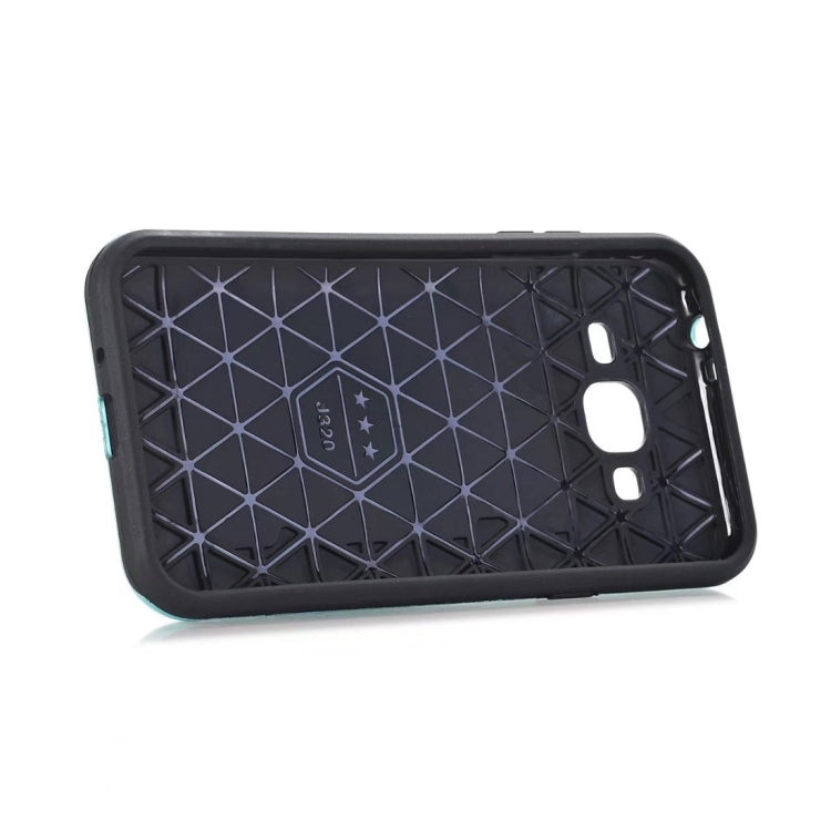 For Galaxy J3 (2016) / J310 Dream Network Dropproof Protective Back Cover Case with Card Slots