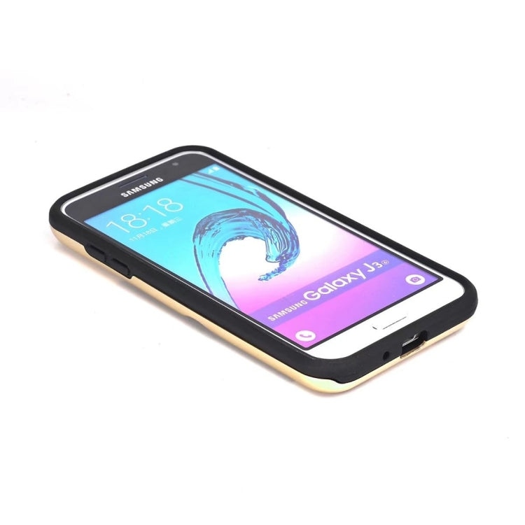 For Galaxy J3 (2016) / J310 Dream Network Dropproof Protective Back Cover Case with Card Slots