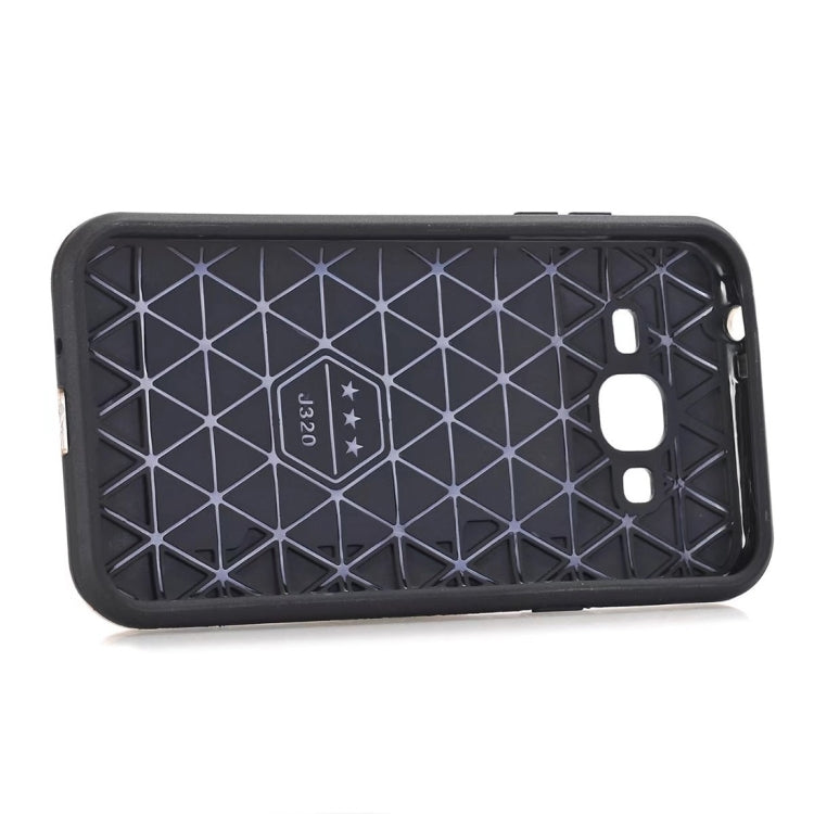 For Galaxy J3 (2016) / J310 Dream Network Dropproof Protective Back Cover Case with Card Slots