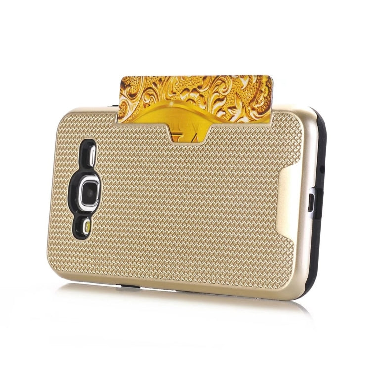 For Galaxy J3 (2016) / J310 Dream Network Dropproof Protective Back Cover Case with Card Slots
