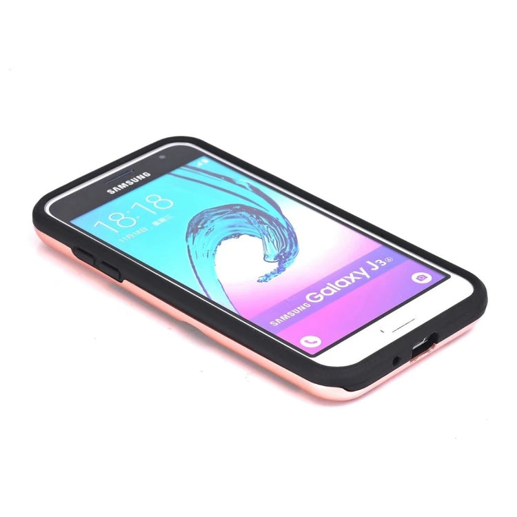 For Galaxy J3 (2016) / J310 Dream Network Dropproof Protective Back Cover Case with Card Slots