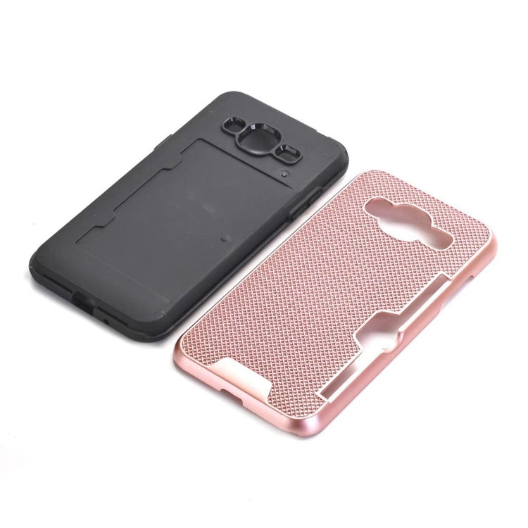 For Galaxy J3 (2016) / J310 Dream Network Dropproof Protective Back Cover Case with Card Slots