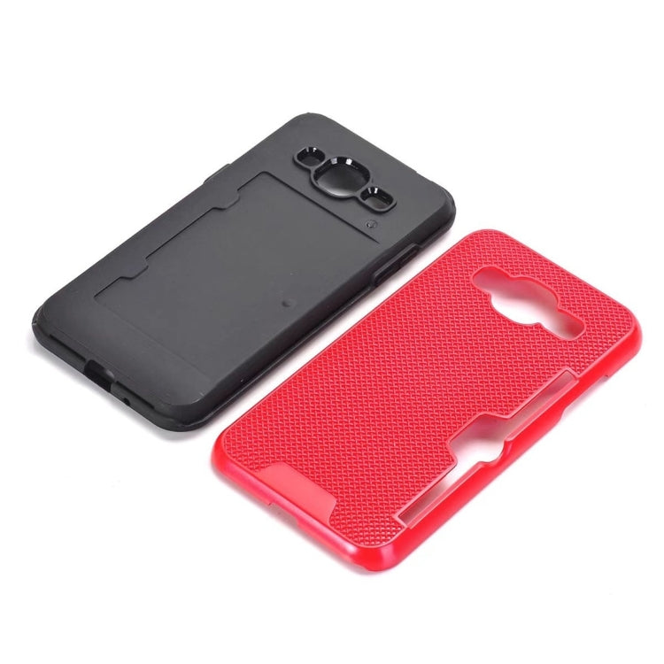 For Galaxy J3 (2016) / J310 Dream Network Dropproof Protective Back Cover Case with Card Slots