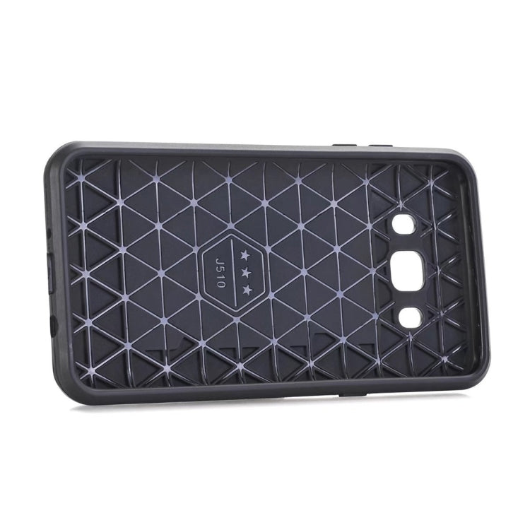 For Galaxy J5 (2016) / J510 Dream Network Dropproof Protective Back Cover Case with Card Slots