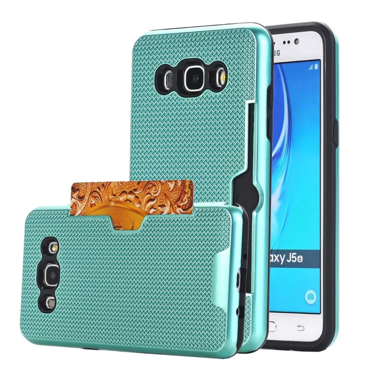For Galaxy J5 (2016) / J510 Dream Network Dropproof Protective Back Cover Case with Card Slots