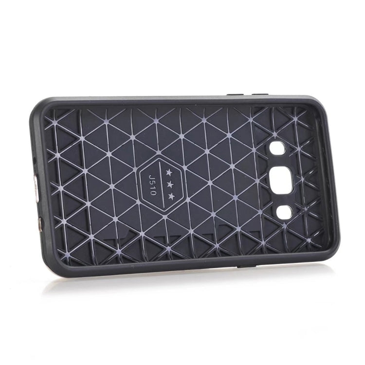 For Galaxy J5 (2016) / J510 Dream Network Dropproof Protective Back Cover Case with Card Slots