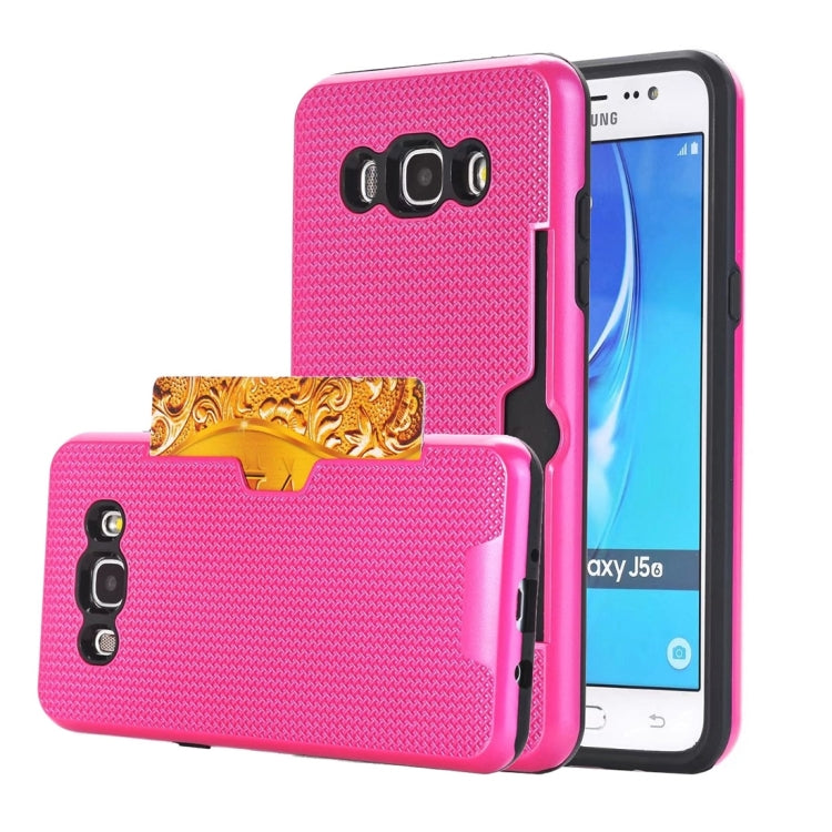 For Galaxy J5 (2016) / J510 Dream Network Dropproof Protective Back Cover Case with Card Slots