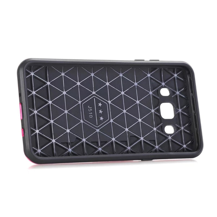 For Galaxy J5 (2016) / J510 Dream Network Dropproof Protective Back Cover Case with Card Slots