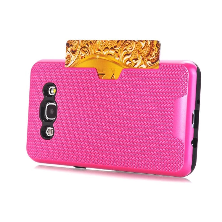 For Galaxy J5 (2016) / J510 Dream Network Dropproof Protective Back Cover Case with Card Slots
