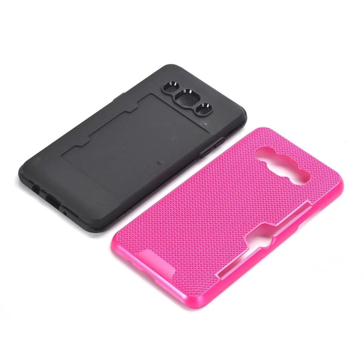 For Galaxy J5 (2016) / J510 Dream Network Dropproof Protective Back Cover Case with Card Slots