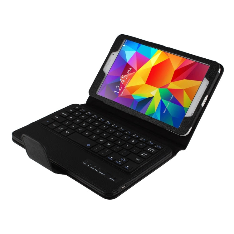 For Galaxy Tab 4 8.0 / T330 Separable Litchi Texture Horizontal Flip Leather Tablet Case + Bluetooth Keyboard with Holder & Selfie Function