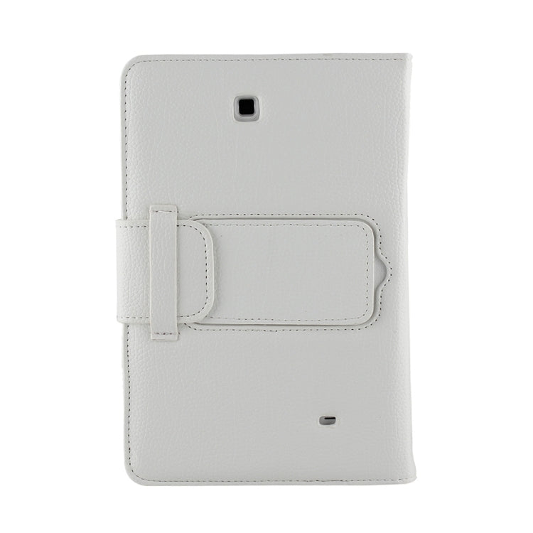 For Galaxy Tab 4 8.0 / T330 Separable Litchi Texture Horizontal Flip Leather Tablet Case + Bluetooth Keyboard with Holder & Selfie Function
