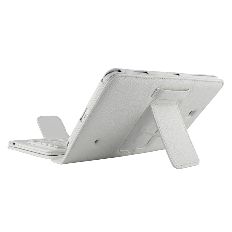 For Galaxy Tab 4 8.0 / T330 Separable Litchi Texture Horizontal Flip Leather Tablet Case + Bluetooth Keyboard with Holder & Selfie Function