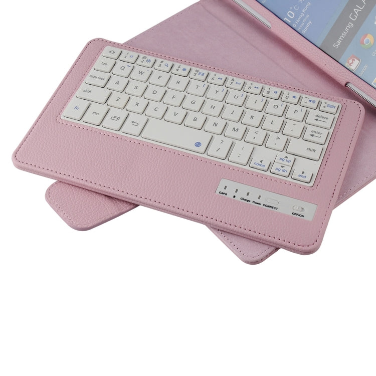 For Galaxy Tab Pro 8.4 / T320 Separable Litchi Texture Horizontal Flip Leather Tablet Case + Bluetooth Keyboard with Holder & Selfie Function