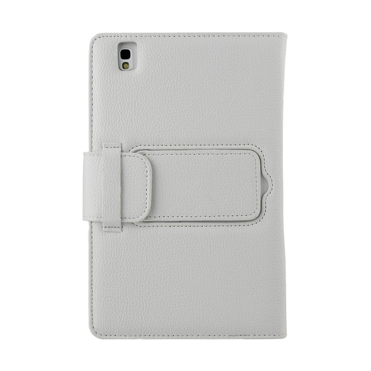 For Galaxy Tab Pro 8.4 / T320 Separable Litchi Texture Horizontal Flip Leather Tablet Case + Bluetooth Keyboard with Holder & Selfie Function