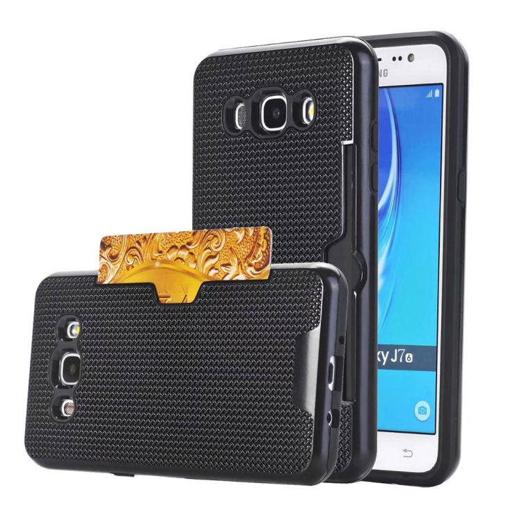 For Galaxy J7 (2016) / J710 Dream Network Dropproof Protective Back Cover Case with Card Slots