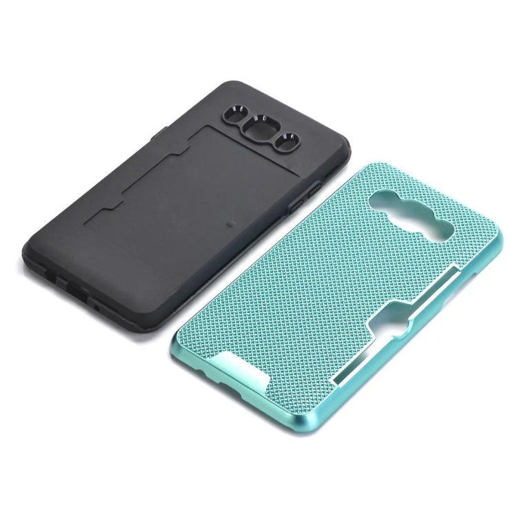 For Galaxy J7 (2016) / J710 Dream Network Dropproof Protective Back Cover Case with Card Slots