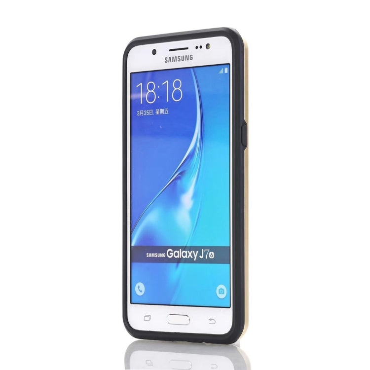 For Galaxy J7 (2016) / J710 Dream Network Dropproof Protective Back Cover Case with Card Slots