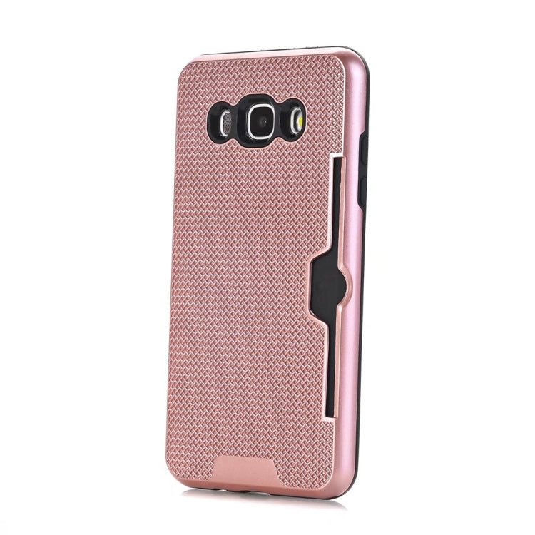 For Galaxy J7 (2016) / J710 Dream Network Dropproof Protective Back Cover Case with Card Slots