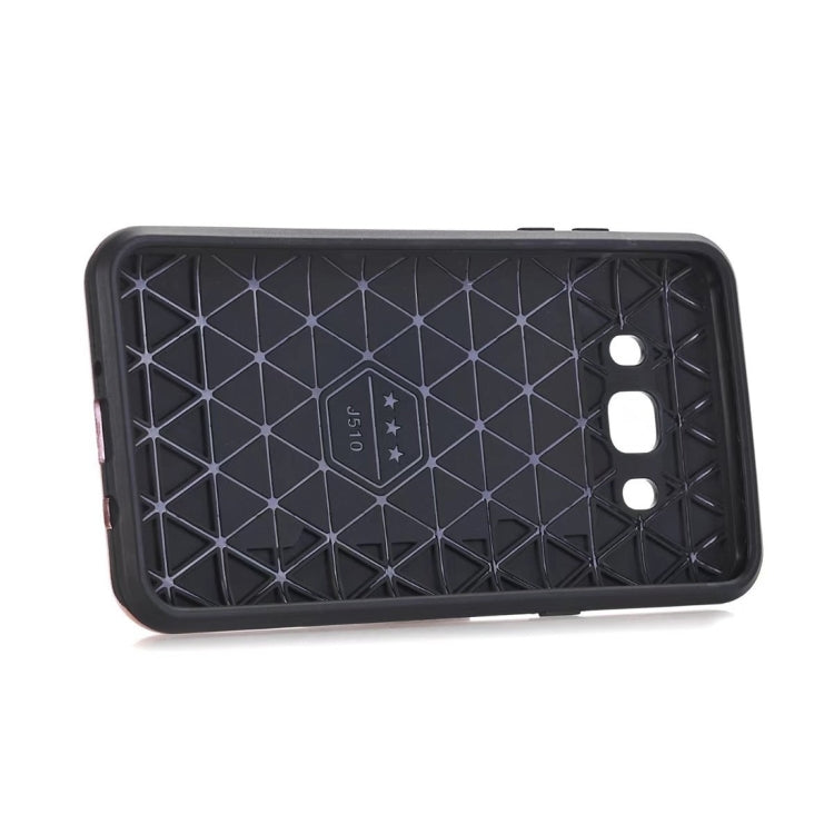 For Galaxy J7 (2016) / J710 Dream Network Dropproof Protective Back Cover Case with Card Slots