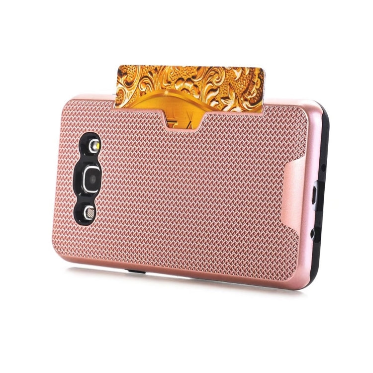 For Galaxy J7 (2016) / J710 Dream Network Dropproof Protective Back Cover Case with Card Slots