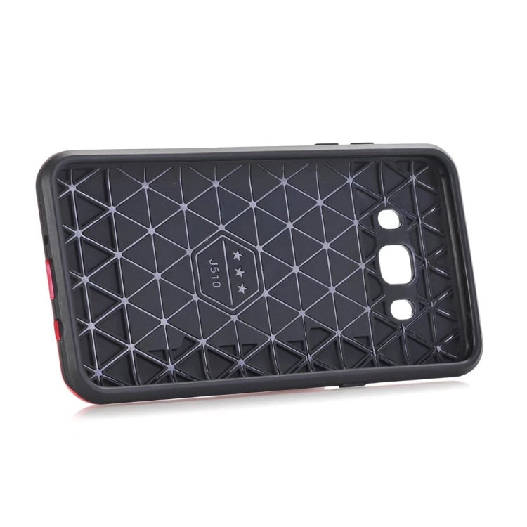 For Galaxy J7 (2016) / J710 Dream Network Dropproof Protective Back Cover Case with Card Slots