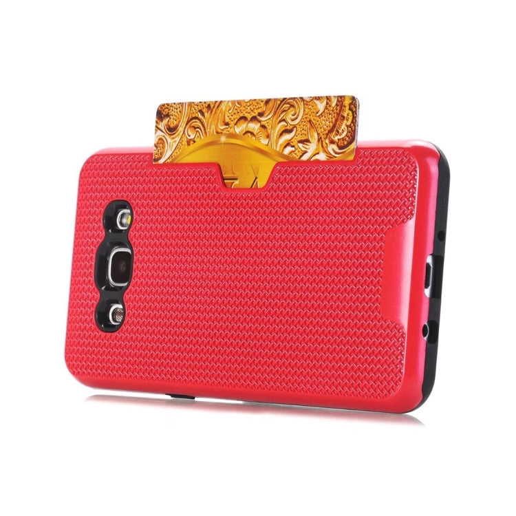 For Galaxy J7 (2016) / J710 Dream Network Dropproof Protective Back Cover Case with Card Slots