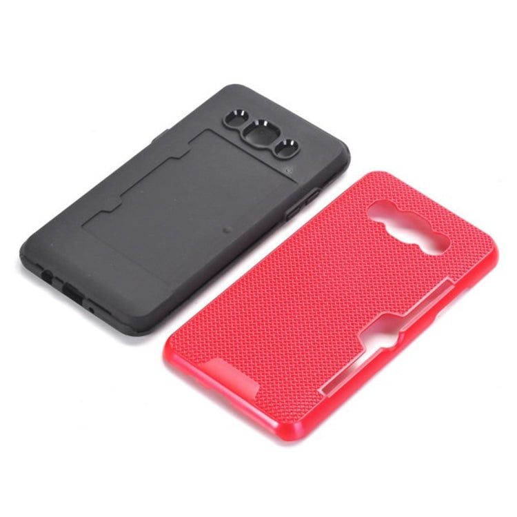 For Galaxy J7 (2016) / J710 Dream Network Dropproof Protective Back Cover Case with Card Slots