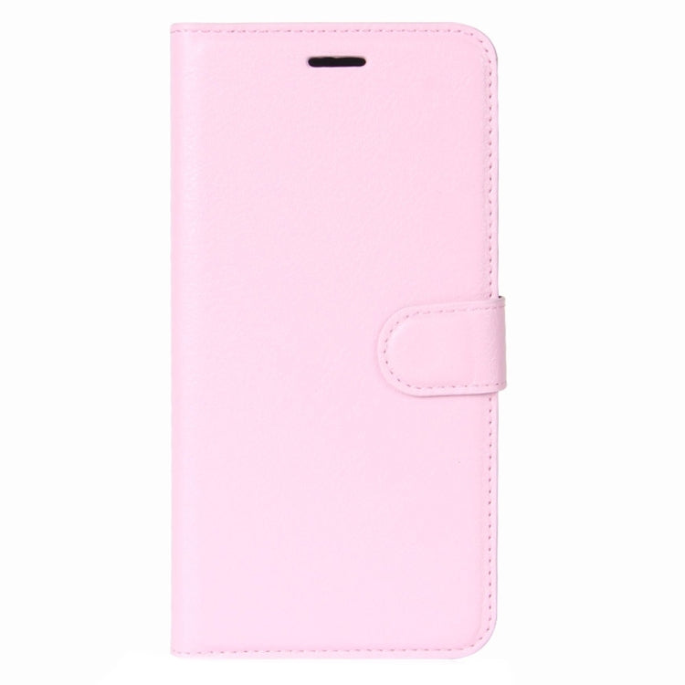 For Galaxy J7 Max Litchi Texture Horizontal Flip Leather Case with Holder & Card Slots & Wallet