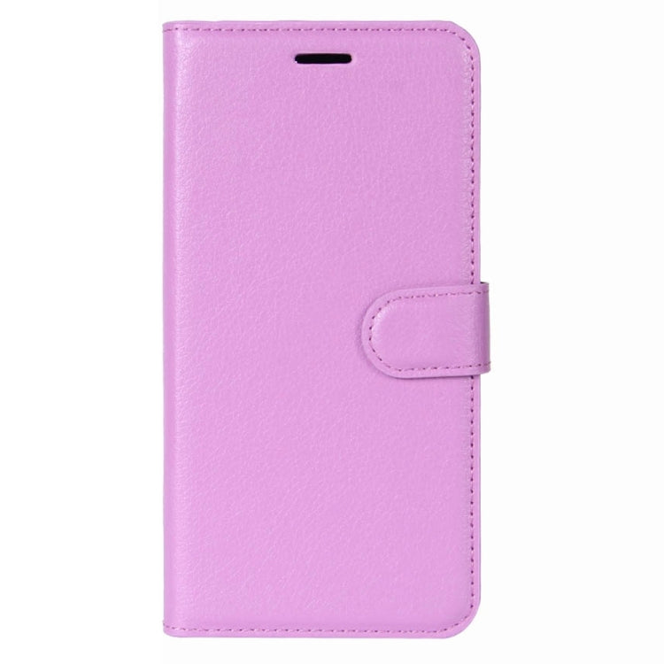 For Galaxy J7 Max Litchi Texture Horizontal Flip Leather Case with Holder & Card Slots & Wallet
