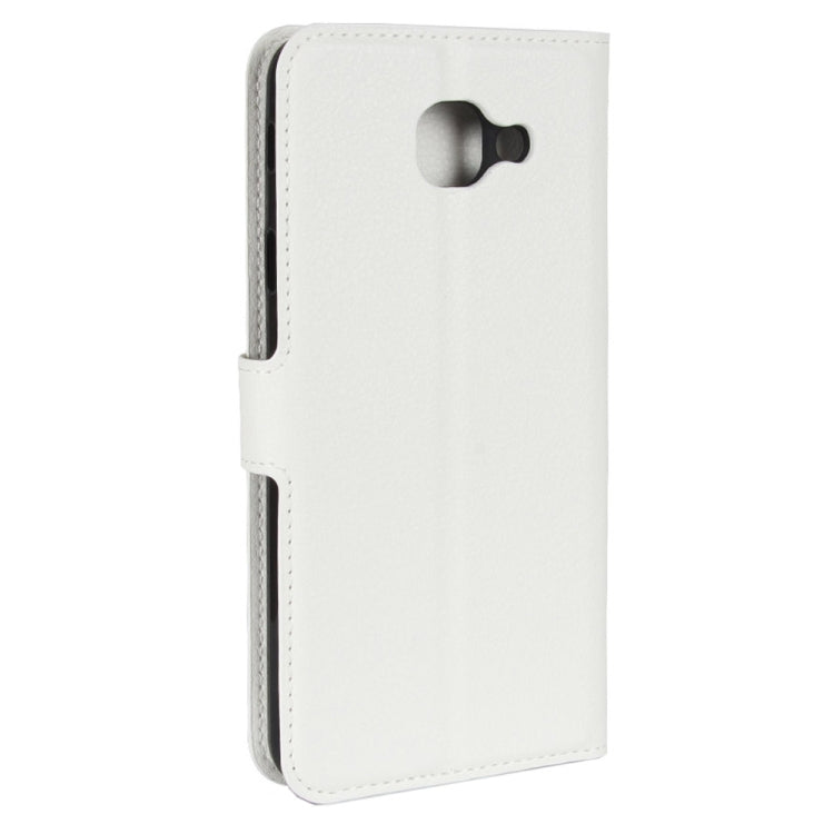 For Galaxy J7 Max Litchi Texture Horizontal Flip Leather Case with Holder & Card Slots & Wallet